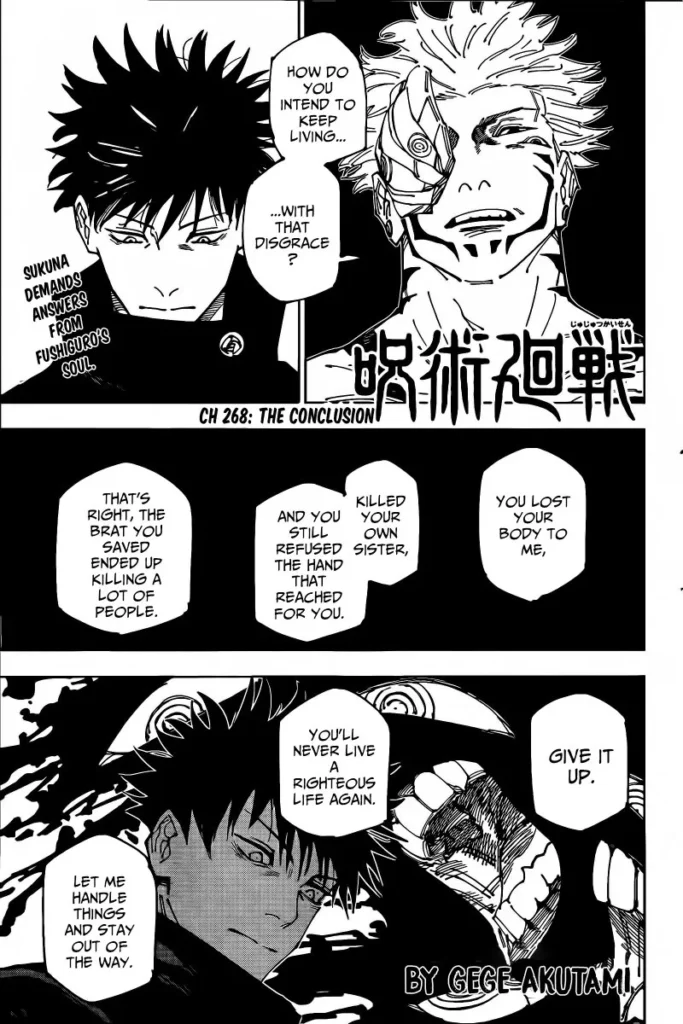 Jujutsu Kaisen Chapter 268
