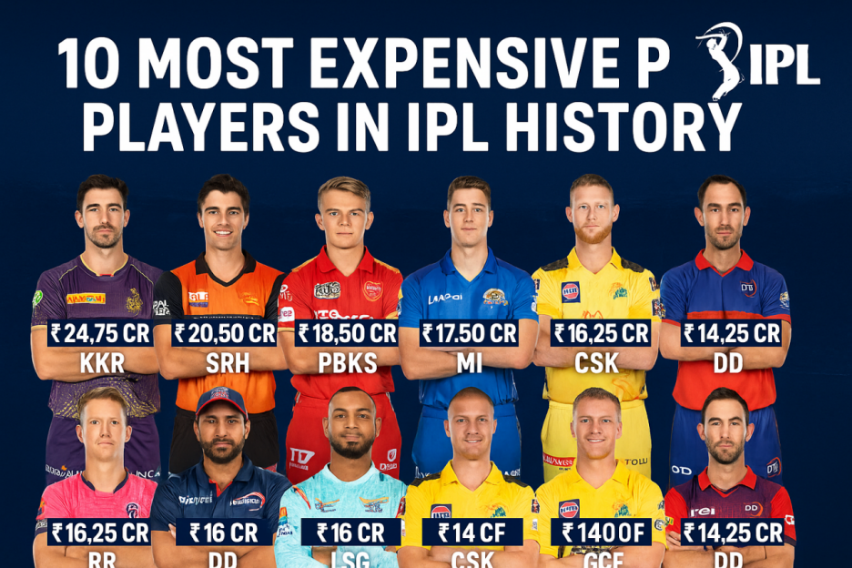 10 Most Expensive Players in IPL History with Records 10 Most Expensive Players in IPL History with Records