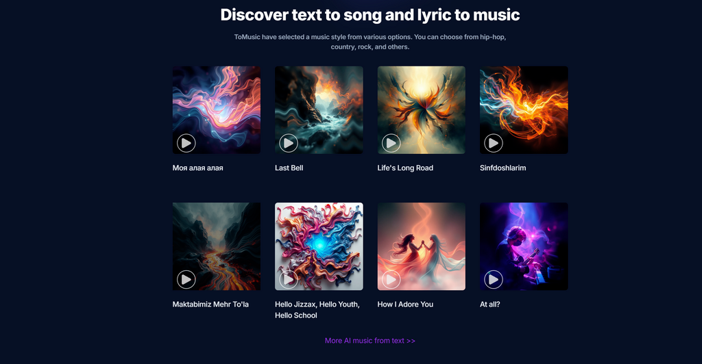 Transform Your Musical Ideas Into Reality with Tomusic's Revolutionary AI Technology