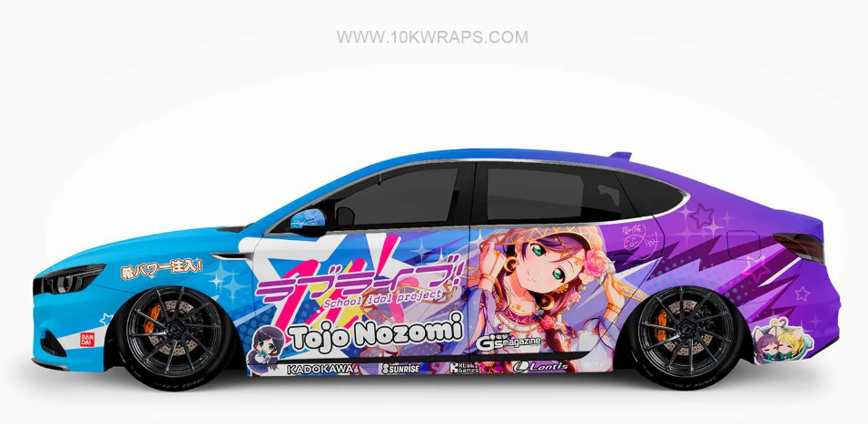 Custom Waifu Car Wrap Designs to Showcase Your Anime Passion Custom Waifu Car Wrap Designs to Showcase Your Anime Passion